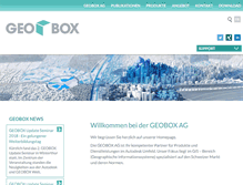 Tablet Screenshot of geobox.ch